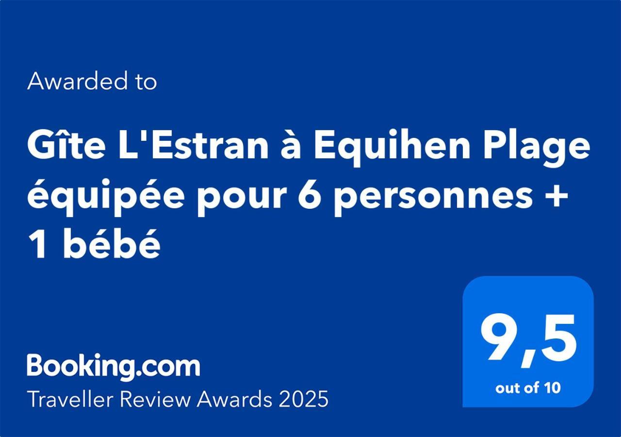 Gite L'Estran A Equihen Plage Equipee Pour 6 Personnes + 1 Bebe 外观 照片